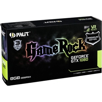 Palit GeForce GTX 1080 GameRock Premium Edition 8GB DDR5 NEB1080H15P2G