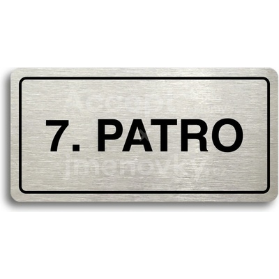 ACCEPT Piktogram 7. PATRO - stříbrná tabulka - černý tisk