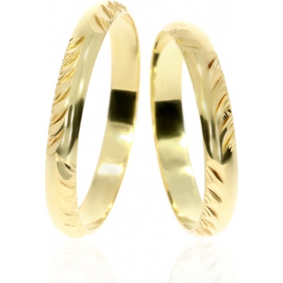 Zlatnictví Helios Zlaté snubní prsteny L 222