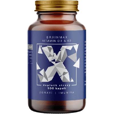 BrainMax Vitamin D3 & K2, D3 5000 IU / K2 jako MK7 150 mcg 100 kapsúl