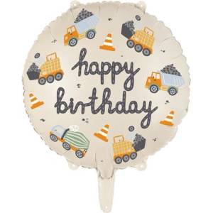 Party Deco Фолиев Балон "Happy Birthday" за Момченца, 45 см (FB213)