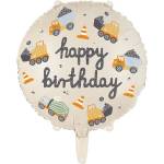 Party Deco Фолиев Балон "Happy Birthday" за Момченца, 45 см (FB213)