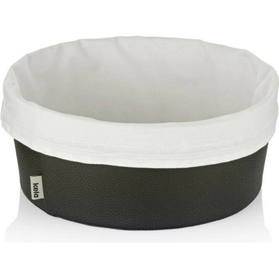 KELA Košík na chleba Grana PU kůže černá 11,0cm 28,0cm KL-12548