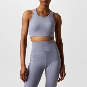 USA Pro Core Racer Back Sports Bra Ladies - Silver Bullet