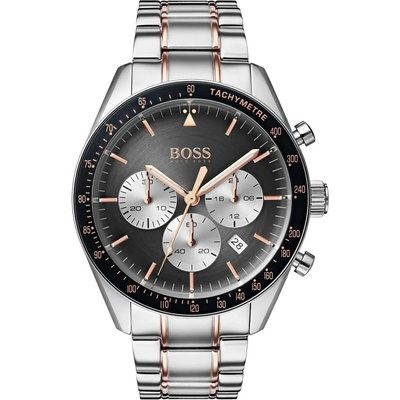 HUGO BOSS Мъжки часовник Hugo Boss Trophy 1513634, Сребрист / Розово злато (HB1513634)