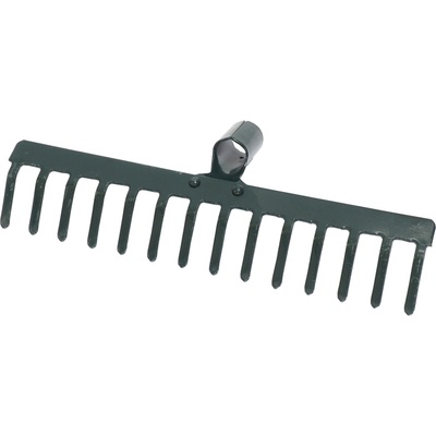 TOPTRADE kovová hlava hrábí 14 zubů