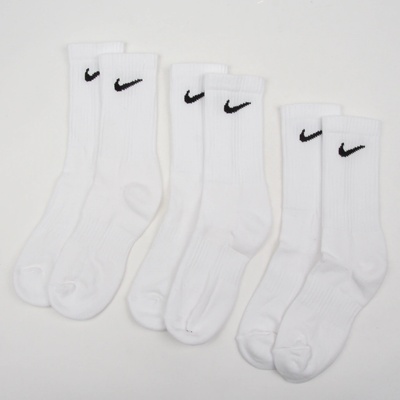 Nike U NK Everyday Cush Crew 3 Pack biele