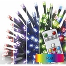 Emos 160 LED reťaz 16 m vonkajšie aj vnútorné RGB ovládač programy časovač D4AA04
