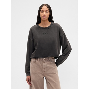 GAP Oversize crop суитшърт Heavyweight GAP GAP | Cheren | ЖЕНИ | XS