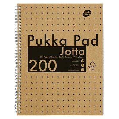 PUKKA PAD Sešit se spirálovou vazbou formát A4 linkovaný Jotta Kraft