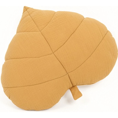 Ourbaby Mušelínový vankúš List horčicový 38x35