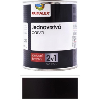 PRIMALEX 2v1 syntetická antikorózna farba na kov 0.75 l Čierna