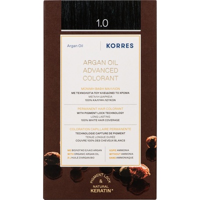 KORRES Боя за коса с арганово масло, 1.0 Черно