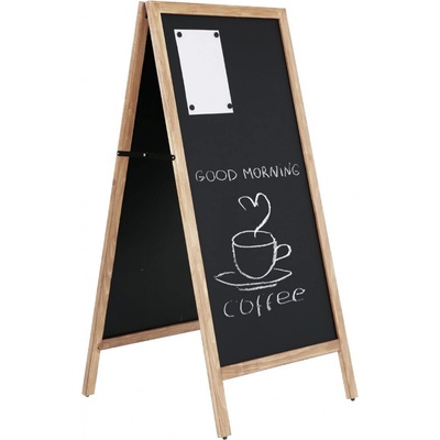 A-Z Reklama CZ Dřevěný poutač UWOD006012 s křídovou magnetickou tabulí 590 x 1190 mm