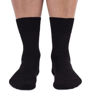Vlnka bavlnené ponožky s mäkkým došľapom čierna