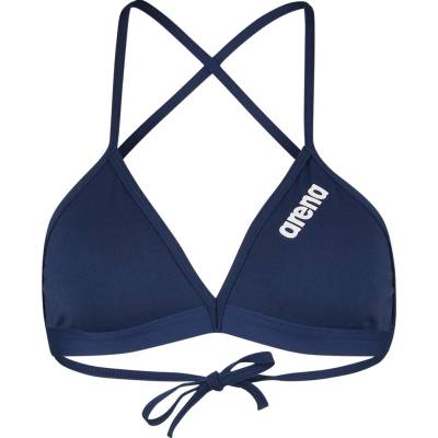 arena Дамско бикини горнище Arena Women's Team Swim Top Tie Back Solid Bikini top - Navy / White - размер 36 (EU) (150-4077-0214)