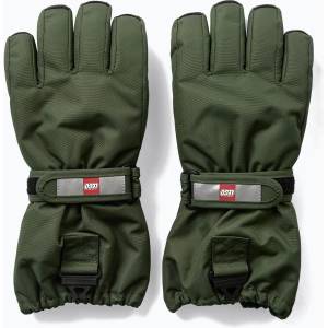 LEGO Детски скиорски ръкавици LEGO Lwatlin 700 dark green