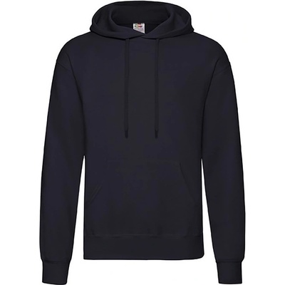 Classic Hooded sweat white deep navy