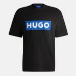 Hugo Тениска Hugo Unisex HUGO Iconic Logo Short Sleeve T-Shirt - Black 001