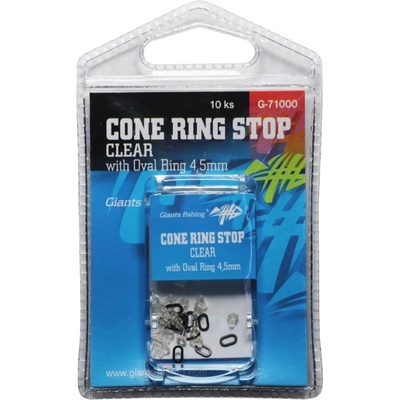 Giants Fishing Slídová zarážka s kroužkem Cone Ring Stop with Oval Ring 4,5mm zelená