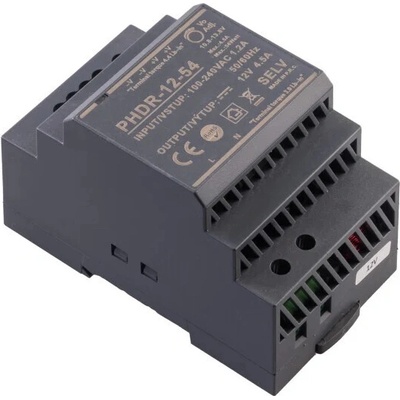 LED zdroj 12V 54W PHDR-12-54 DIN lišta - LED zdroj 12V 54W PHDR-12-54 DIN lišta TL-054143 054143