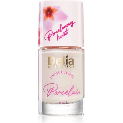 Delia Cosmetics Porcelain лак за нокти 2 в 1 цвят 03 Salmon Pink 11ml