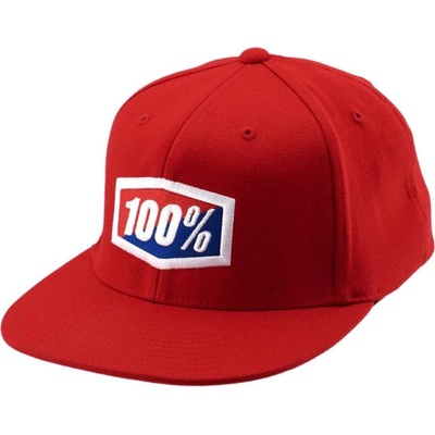 100 % Lin Casquette Official J-Fit Flexfit Červená