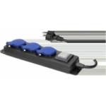 ORNO GROUP Workshop preloader splash-proof with switch IP44, 3 sockets 2P+Z IP44, rubber cable, H05RR-F 3x1, 5mm? , length 5m