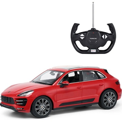 Rastar RC auto Porsche Macan Turbo červená SUV RTR 1:14