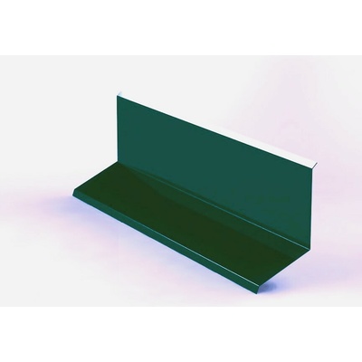 Lemování zdí horní r.š.250mm pozink Lakovaný RAL 6005 zelená mechová s folií dl.2m