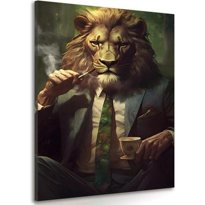 Obraz zvířecí gangster lev - 80x120