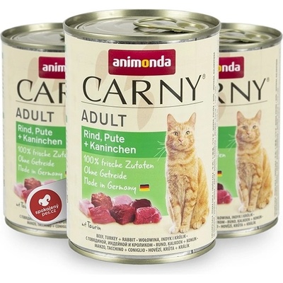 Animonda Carny Adult hovädzie, morka, králik 400 g