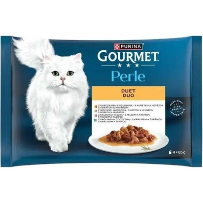 Purina Gourmet Perle Multipack masový výběr 4 x 85 g