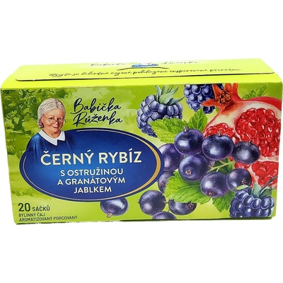 Babička Růženka Černý rybíz s ostružinou a granátovým jablkem 20 x 2 g