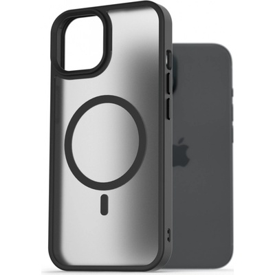 AlzaGuard Matte Case Compatible with MagSafe iPhone 15 čierne