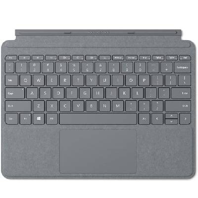 Клавиатура за таблет Microsoft Go Type Cover Charcoal Grey (KCS-00132), съвместима със Surface GO/GO 2, вграден тъчпад, подсветка, магнитна, сива (KCS-00132)