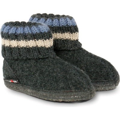 Haflinger Детски пантофи Haflinger Kids Paul Slippers - Graphite - размер 26 (EU) (702-0173-0120)