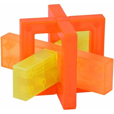 JOKOMISIADA Hlavolam Puzzle Lock oranžový