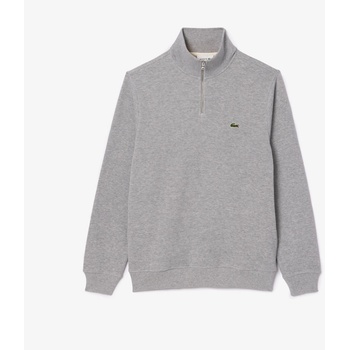 Image 1 of Lacoste Поларена блуза Lacoste Men's Quarter-Zip Fleece Top - Light Grey CCA