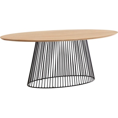 Kave Home Mangový oválný jídelní stůl Leska 200 x 110 cm