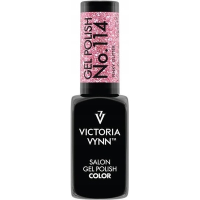 Hybridný farebný lak Victoria Vynn 114 Pinky Glitter 8 ml