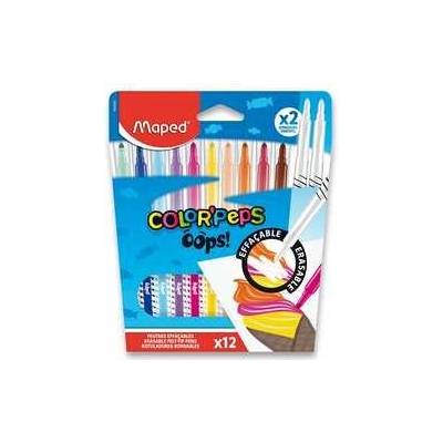 Maped Color'Peps Oops sada 12 farieb + 2 gumy na fixky