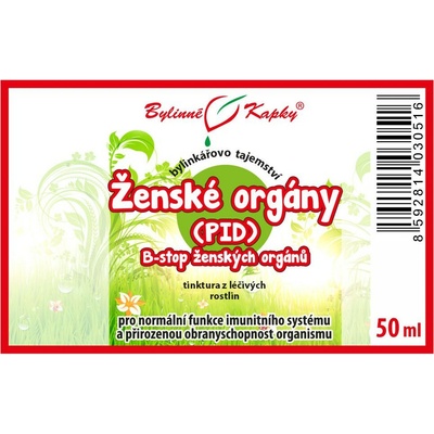 Ženské orgány pid b-stop ženských orgánov kvapky tinktúra 50 ml