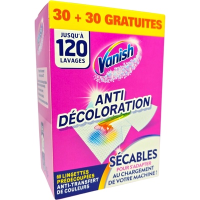 Vanish цветоулавящи кърпи, 60 броя, 120 пранета