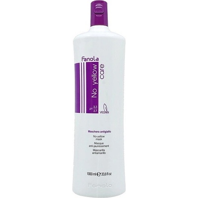 Fanola No Yellow Mask maska pre odfarbené, blond, melírované alebo šedivé vlasy 1000 ml