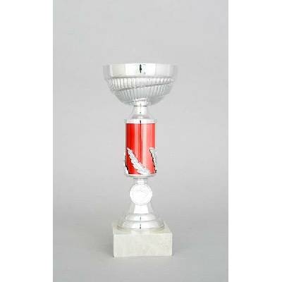 Stříbrnočervený sportovní pohár 23 29 cm 25 cm