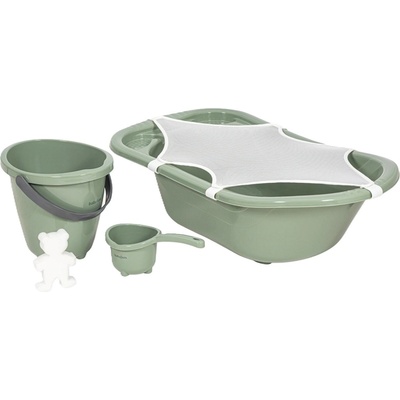 BabyJem Бебешки комплект за баня BabyJem - 5 части, Soft Green (439)