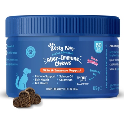 Zesty Paws Senior Aller-Immune Chews s lososom - žuvacie tablety 50 ks
