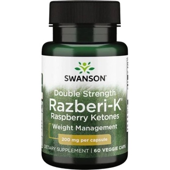 Swanson Razberi - K 200 mg | Double Strength Raspberry Ketones [60 капсули]