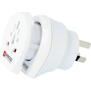 SKROSS Адаптер Skross 1500210, 1 гнездо, от World към Australia/China, бял (SKROSS-1500210)